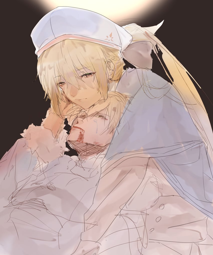 aesc and uther pendragon (fate and 1 more) drawn by yamo_27