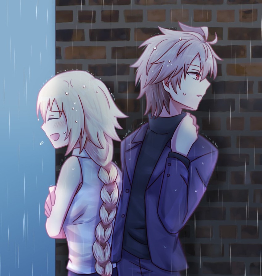 jeanne d'arc and sieg (fate and 1 more) drawn by fokwolf
