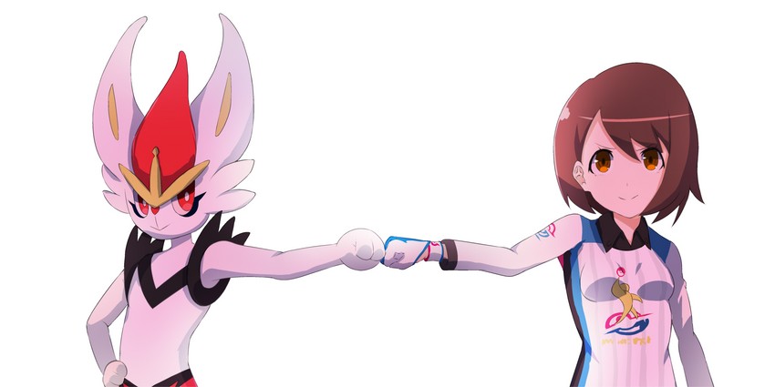gloria and cinderace (pokemon and 1 more) drawn by a-kiraa_(whisper)
