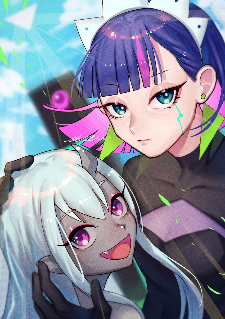 nira-chan, nanashi, and robota (zutto mayonaka de ii no ni and 1 more) drawn by fuli_(narumiyafuri)