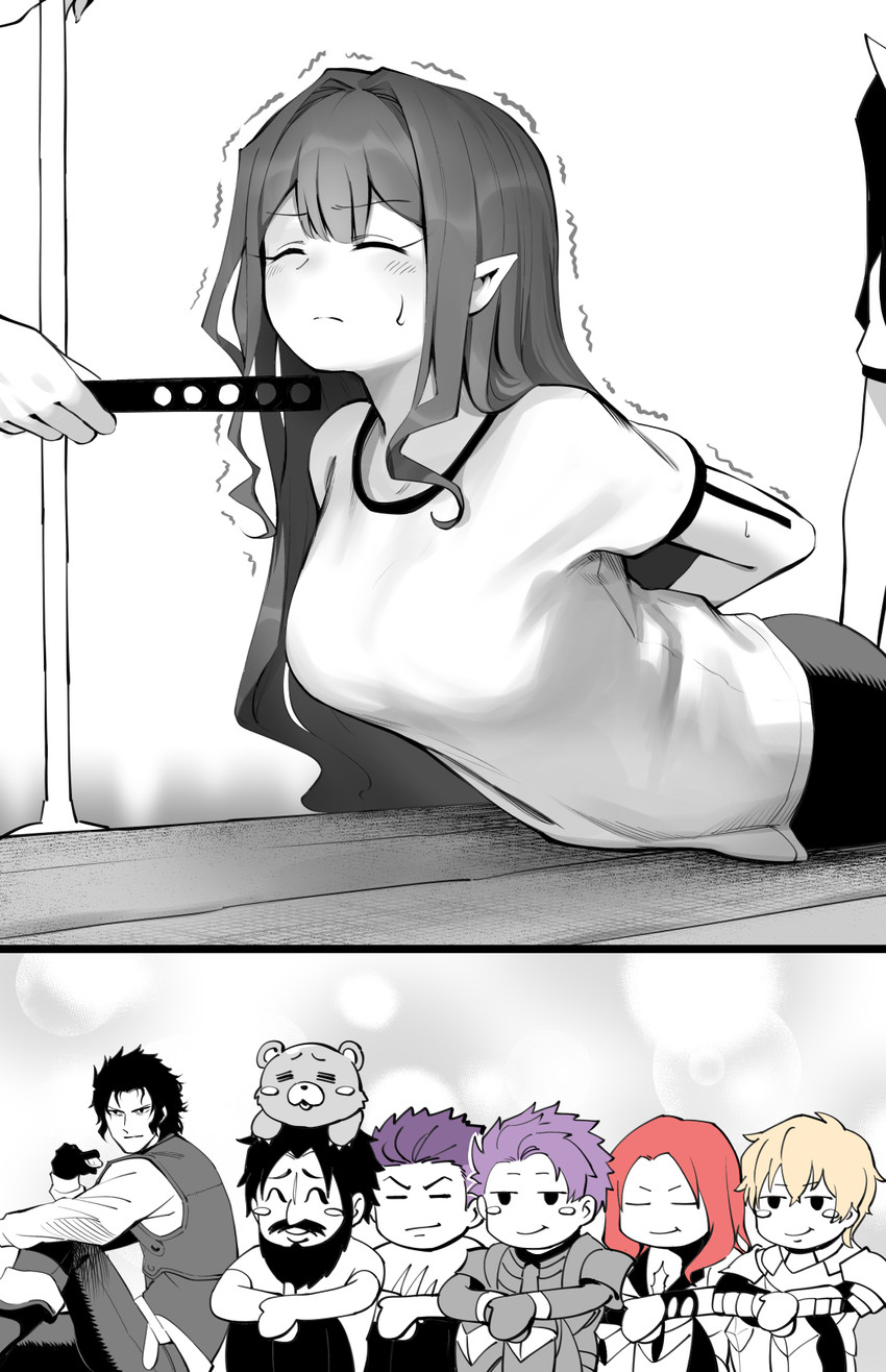 baobhan sith, gawain, lancelot, tristan, hijikata toshizou, and 3 more (fate and 3 more) drawn by hirunagi