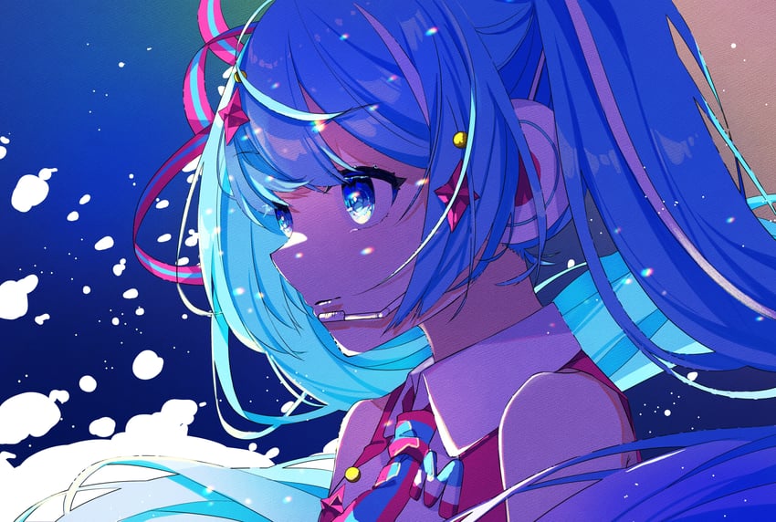 hatsune miku and magical mirai miku (vocaloid and 2 more) drawn by haruta_(user_dndp3458)