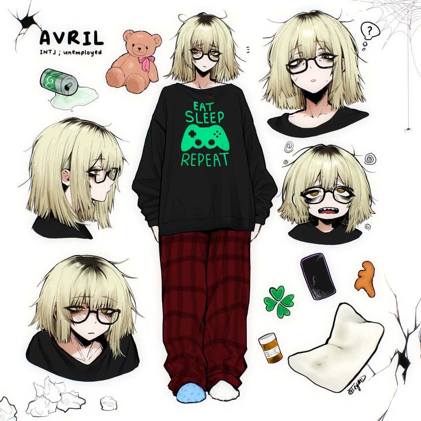 avril (original and 1 more) drawn by teyoid