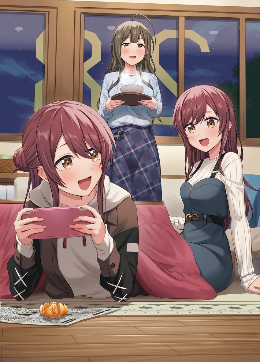 osaki amana, kuwayama chiyuki, and osaki tenka (idolmaster and 1 more) drawn by kurageso