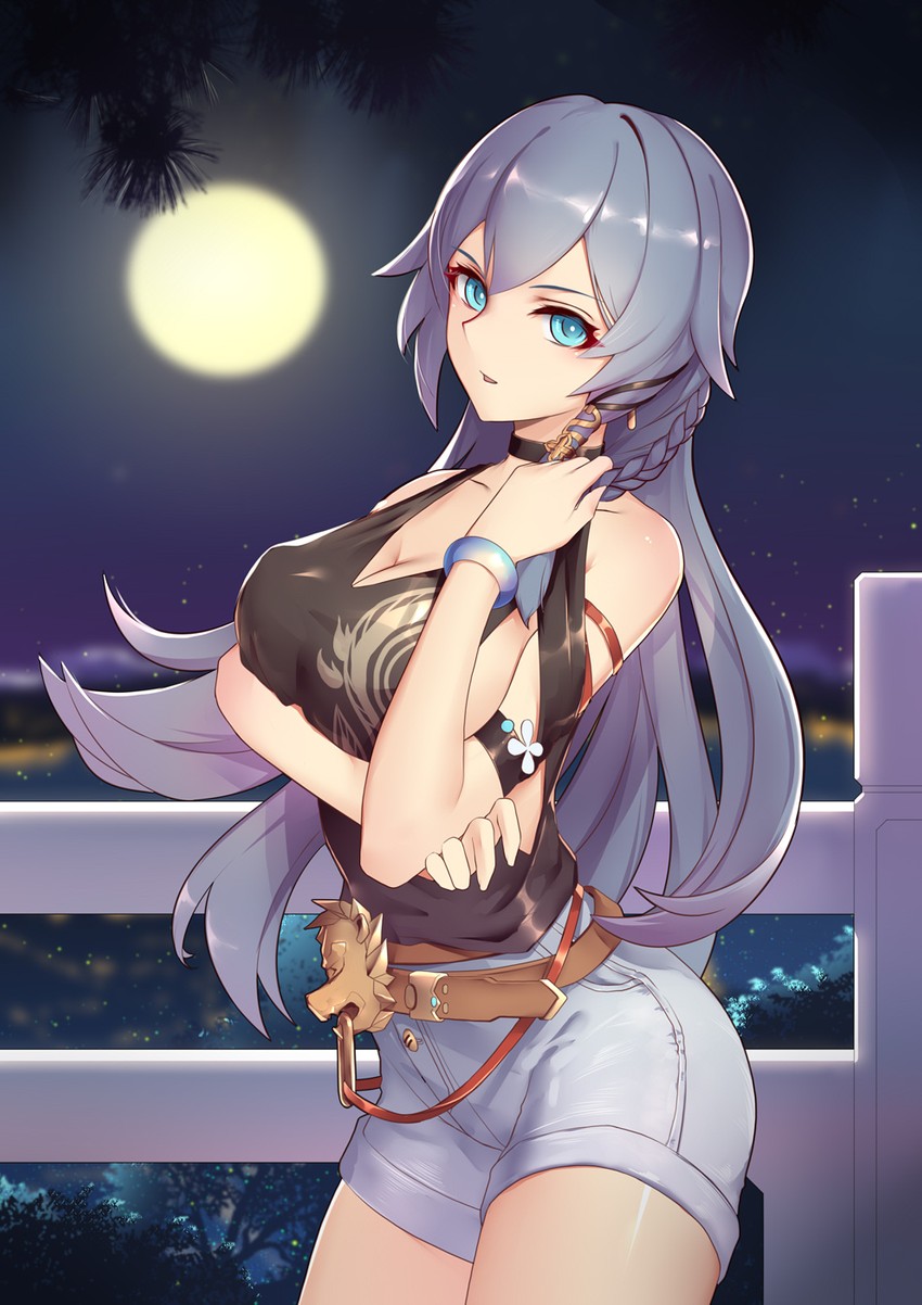 fu hua (honkai and 1 more) drawn by liu_lan