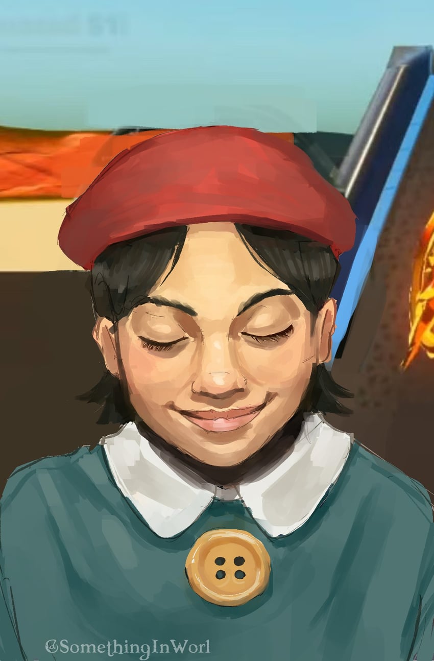 adeleine (kirby and 1 more) drawn by somethinginworl