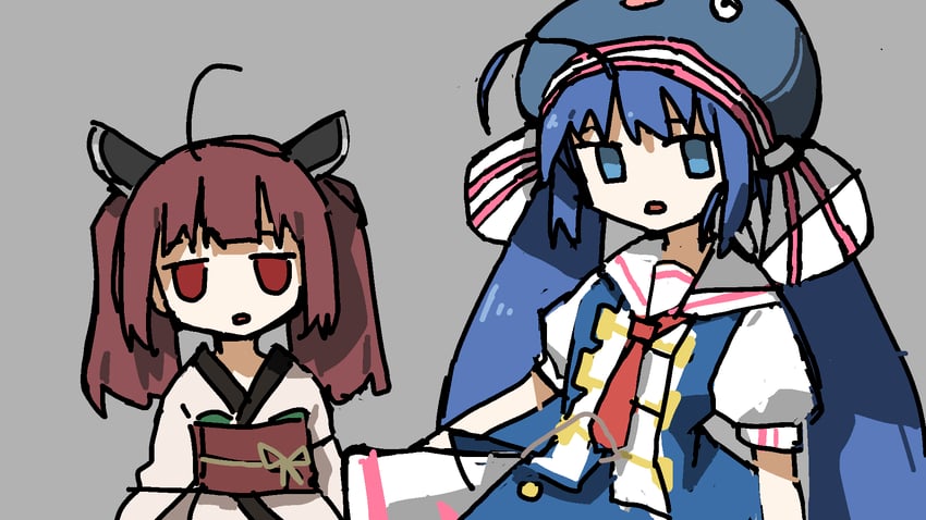 touhoku kiritan and otomachi una (vocaloid and 1 more) drawn by tsukumizu_yuu