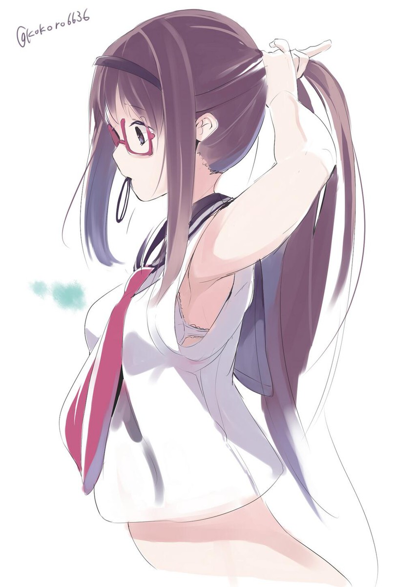 akemi homura (mahou shoujo madoka magica) drawn by kokoro6636