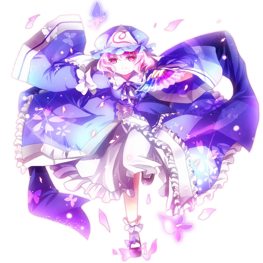 saigyouji yuyuko (touhou) drawn by aquamarine