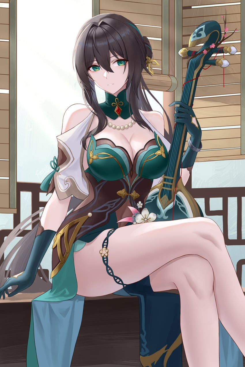 ruan mei (honkai and 1 more) drawn by frozen-sad