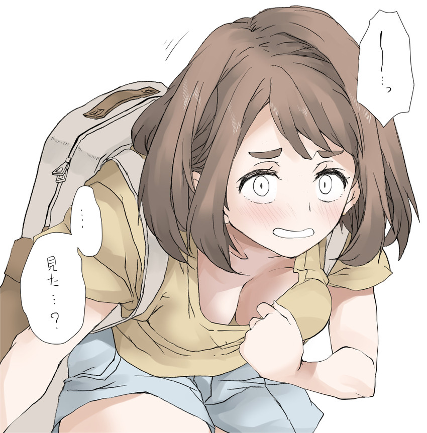 uraraka ochaco (boku no hero academia) drawn by elf_(stroll_in_the_woods)