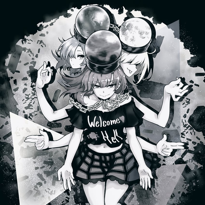 hecatia lapislazuli (touhou) drawn by carbohydrate_(asta4282)
