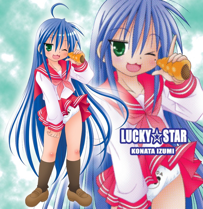izumi konata (lucky star) drawn by aiu_kaho