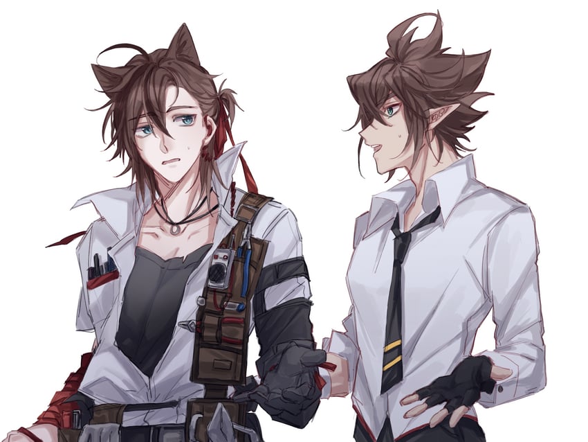 anmicius and stainless (arknights and 1 more) drawn by lemuyou