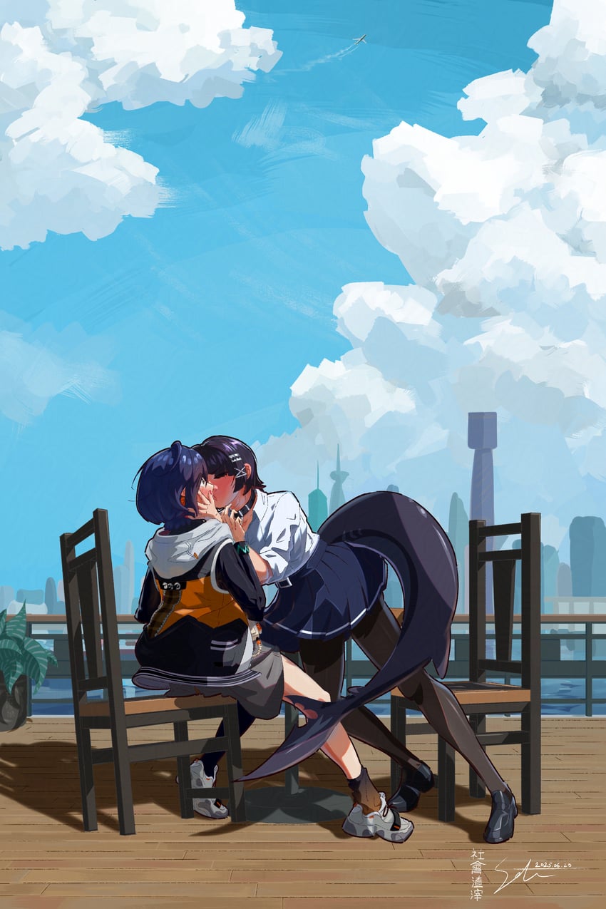 ellen joe and belle (zenless zone zero) drawn by sotethemighty