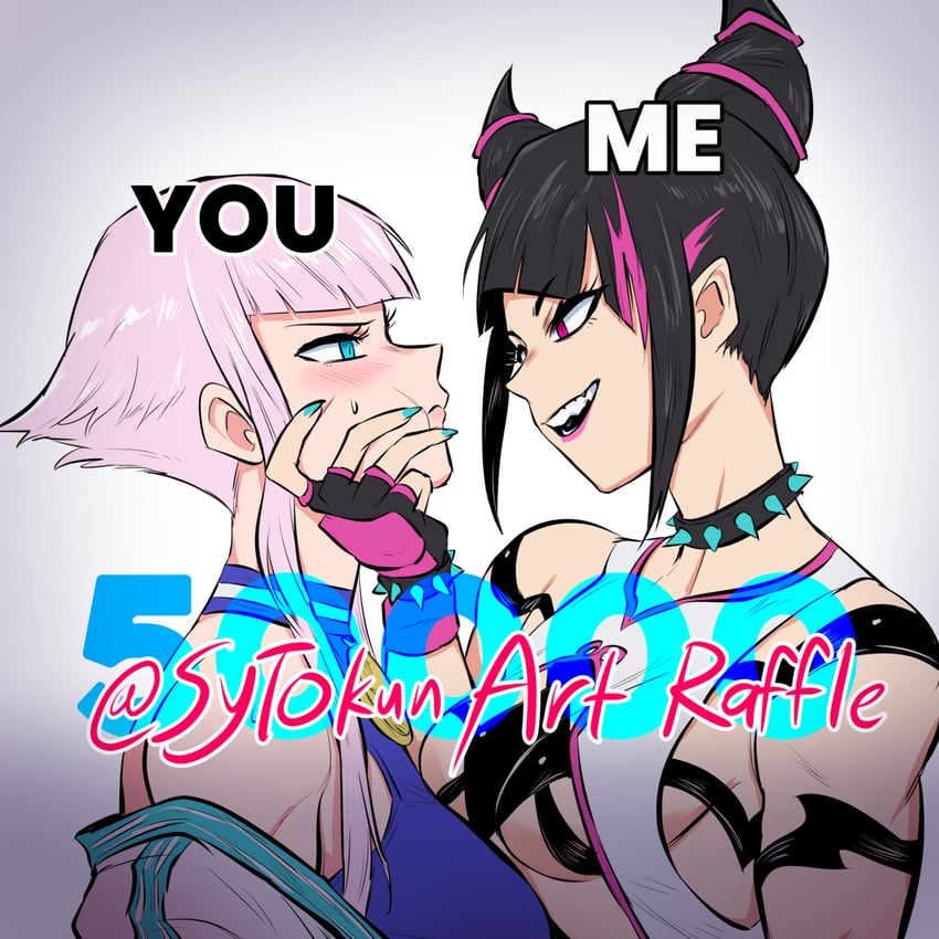 han juri and manon legrand (street fighter and 1 more) drawn by sytokun