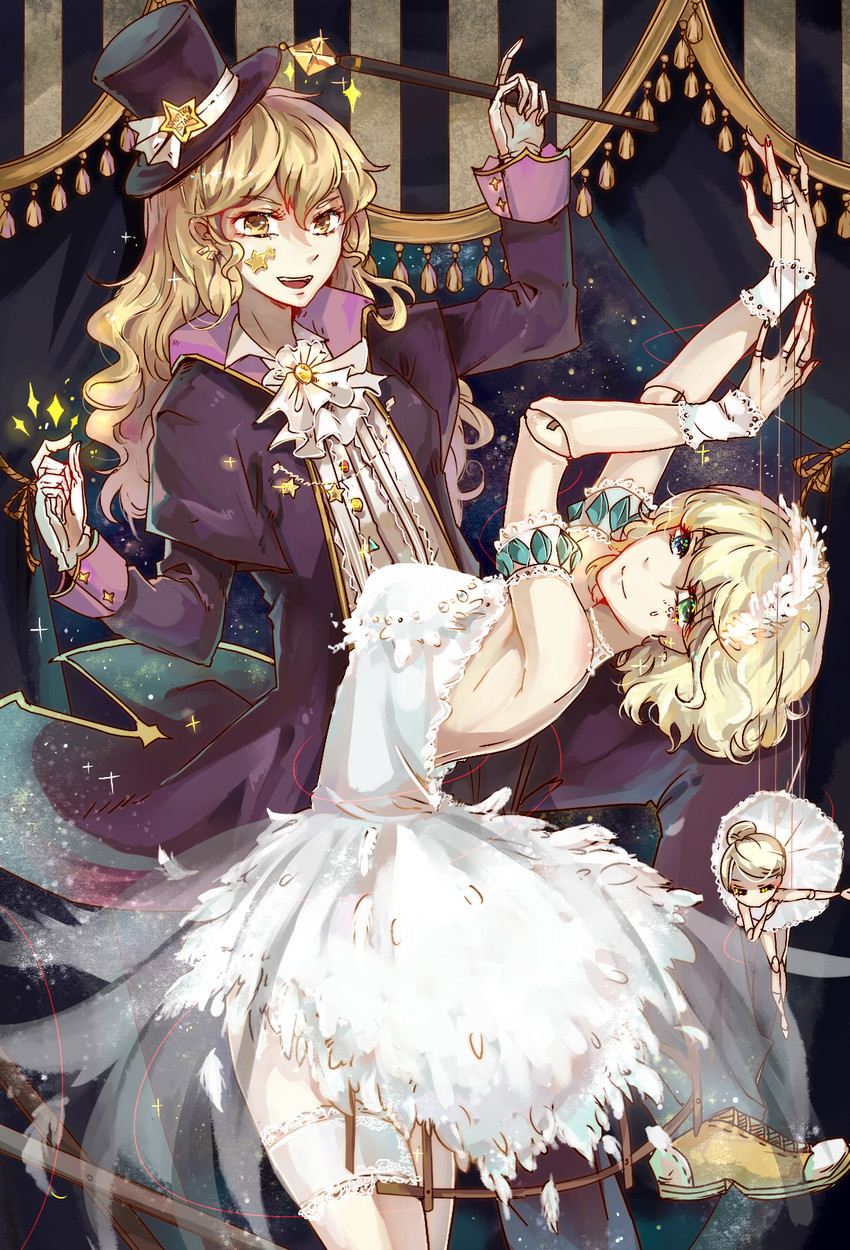 kirisame marisa and alice margatroid (touhou) drawn by aili_(aliceandoz)