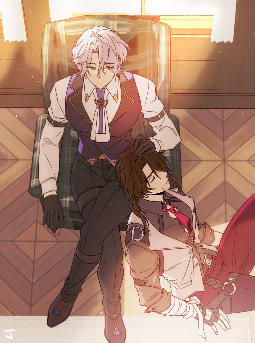 gallagher and mikhail (honkai and 1 more) drawn by cm_(tenji1352)