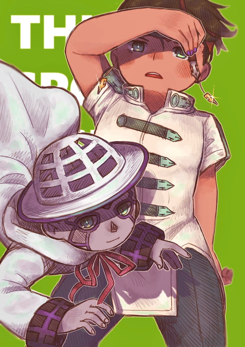 kishibe rohan and heaven's door (jojo no kimyou na bouken and 1 more) drawn by tubasa105