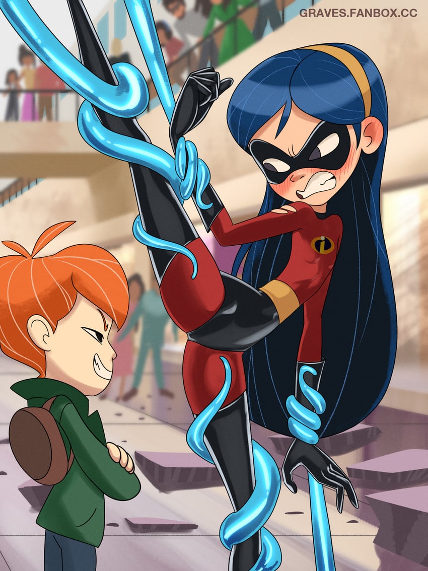 violet parr (original and 1 more) drawn by graves_69