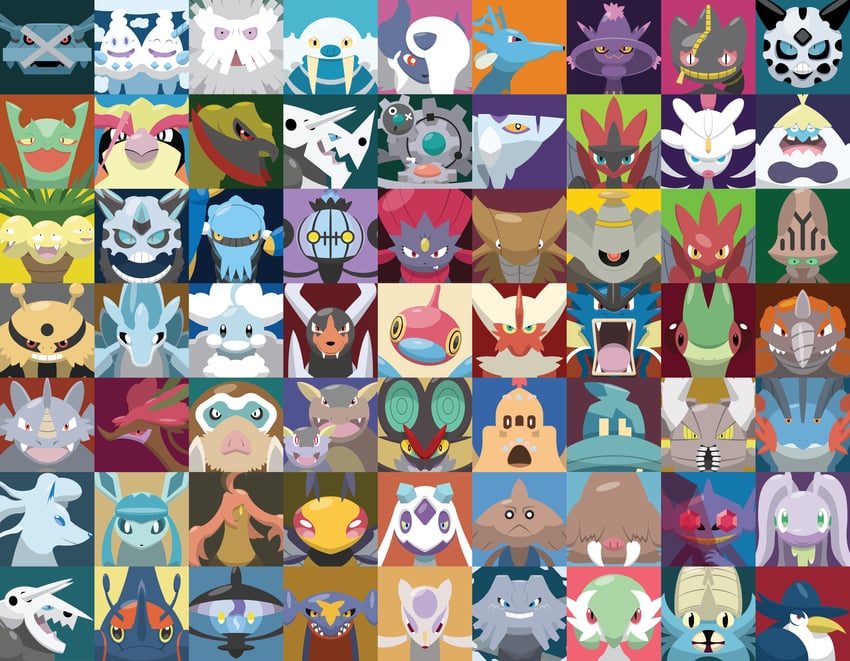 gardevoir, glaceon, mega gardevoir, absol, chandelure, and 52 more (pokemon) drawn by shawn_flowers