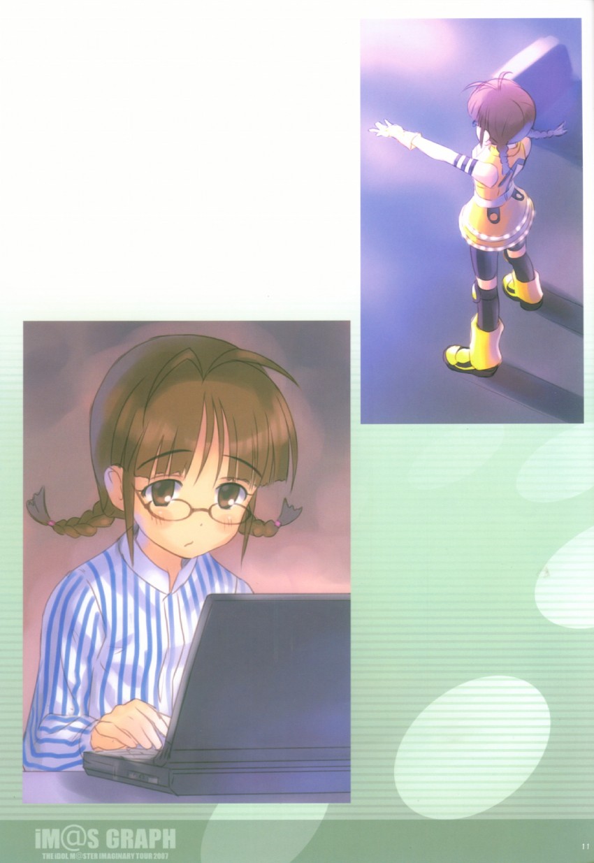 akizuki ritsuko (idolmaster and 1 more) drawn by goto_p