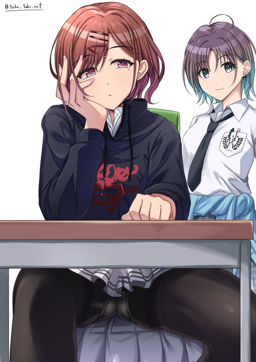 higuchi madoka and asakura toru (idolmaster and 1 more) drawn by takatsuki_p