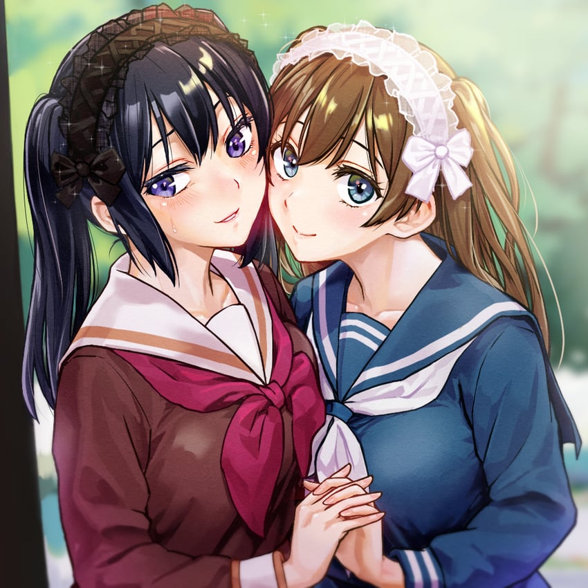 kousaka reina and kuroe mayu (hibike! euphonium) drawn by misogi_(misogi1341)