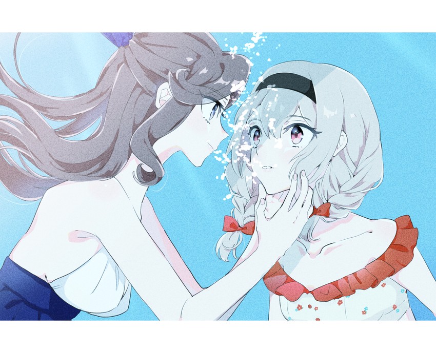 saijou claudine and tendou maya (shoujo kageki revue starlight and 1 more) drawn by haruhana_aya