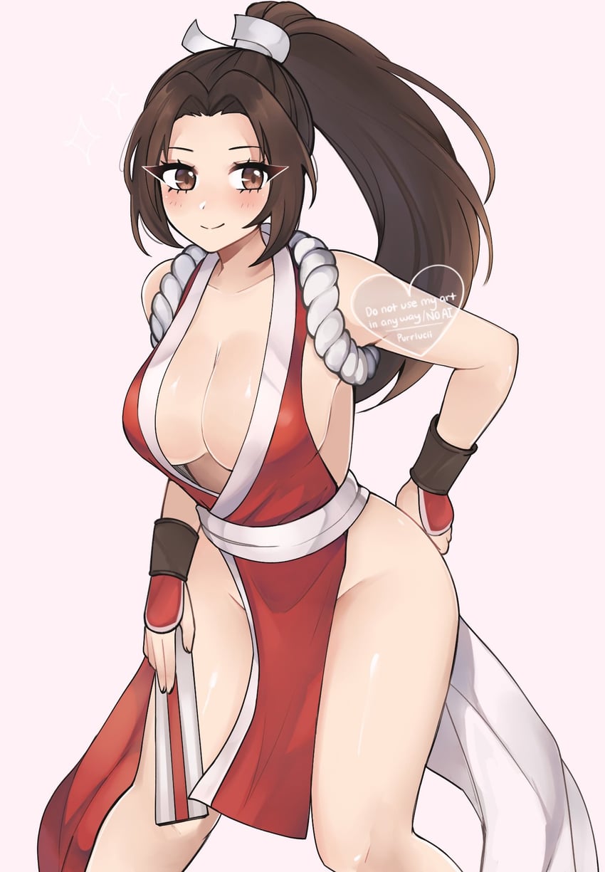 shiranui mai (the king of fighters) drawn by luci_(purrlucii)