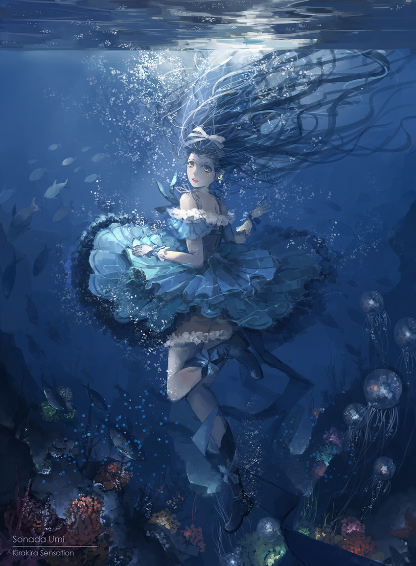 sonoda umi (love live! and 1 more) drawn by qianqian