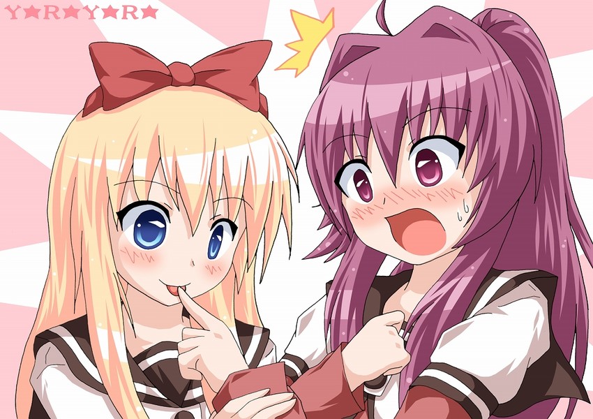 toshinou kyouko and sugiura ayano (yuruyuri) drawn by kagerou_(kers)