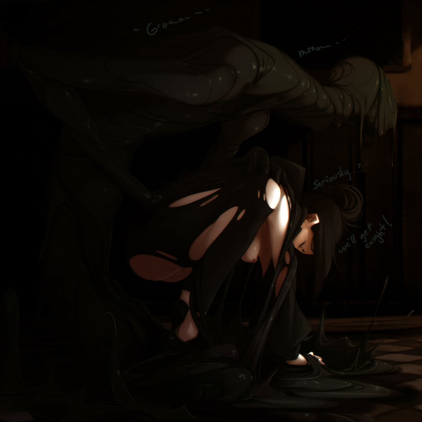 host and worm (original) drawn by obj_shep