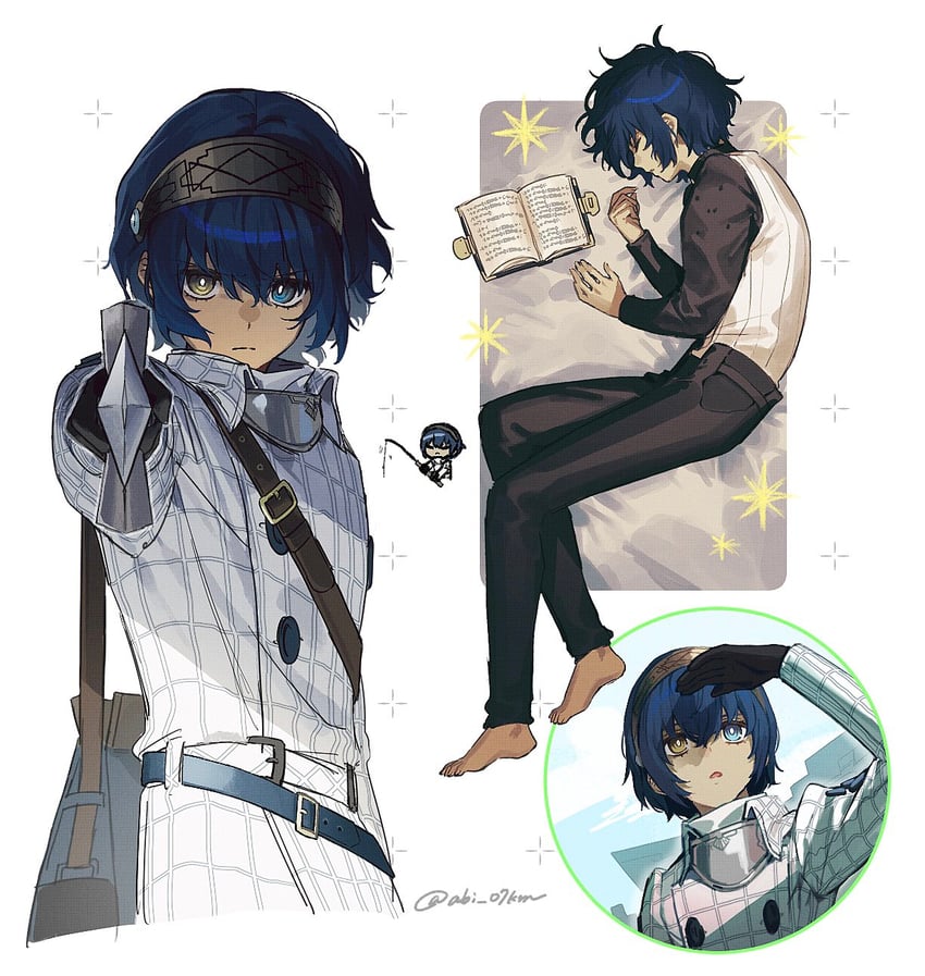 protagonist (metaphor: refantazio) drawn by abi_07km