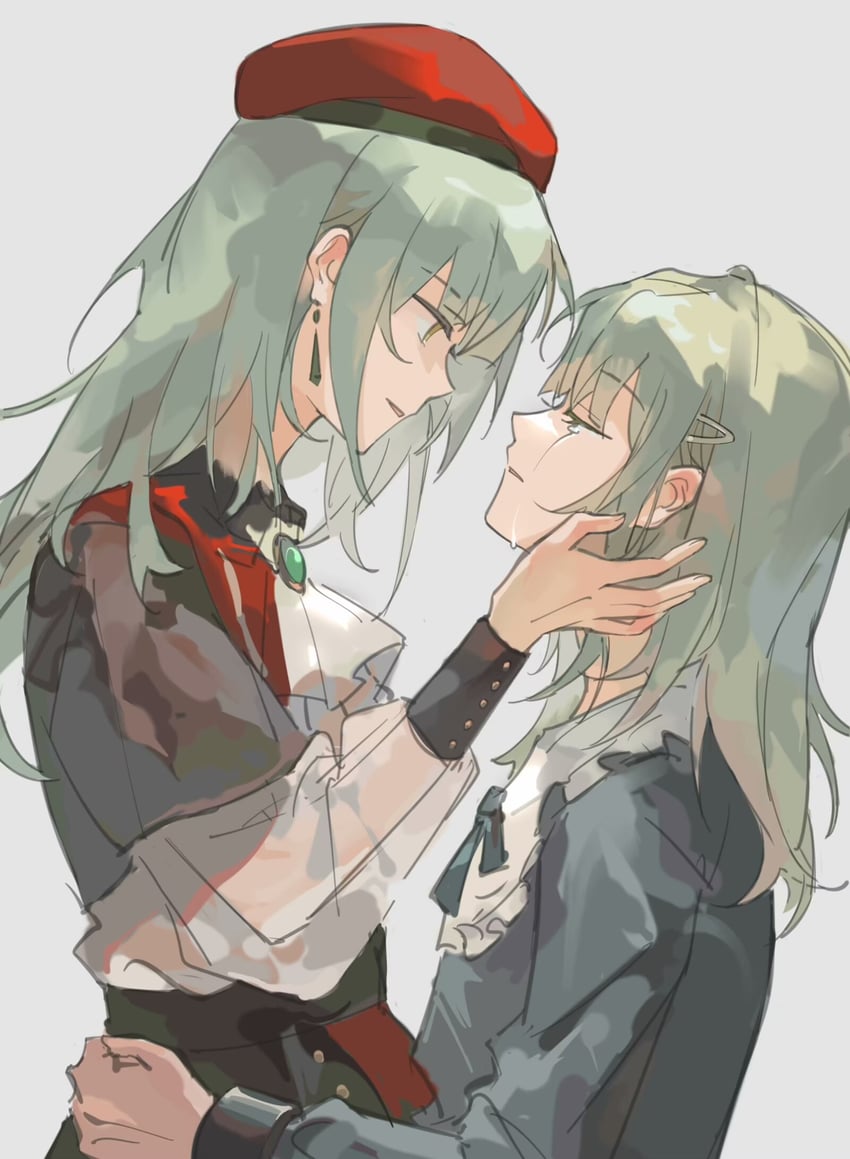 wakaba mutsumi and mortis (bang dream! and 1 more) drawn by duobian_zhizhen
