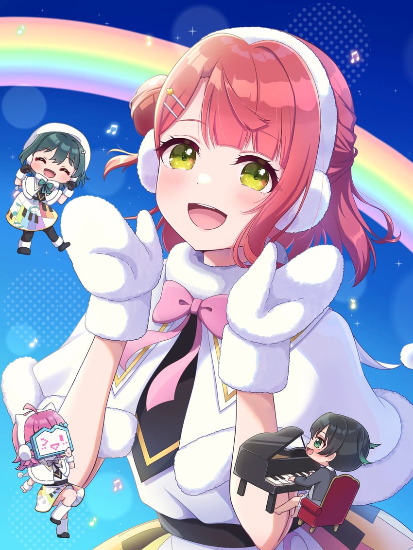 uehara ayumu, takasaki yu, tennoji rina, and mifune shioriko (love live! and 1 more) drawn by ritaso