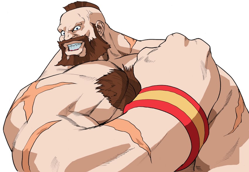 zangief (street fighter and 1 more) drawn by bengus