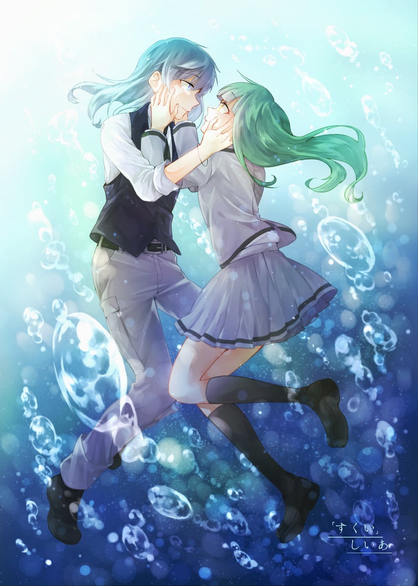 shiota nagisa and kayano kaede (ansatsu kyoushitsu) drawn by 1413_ringo