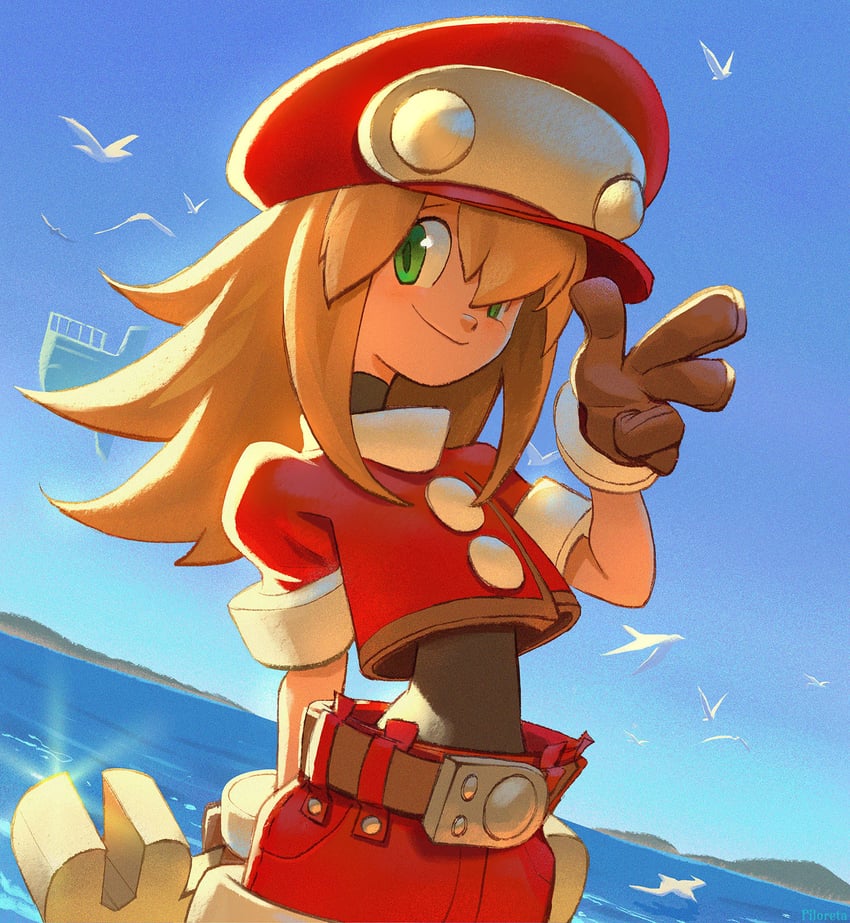 roll caskett and flutter (mega man and 1 more) drawn by piloreta