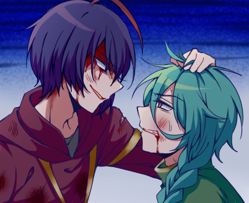 ashe bradley and wilardo adler (witch's heart) drawn by biyo