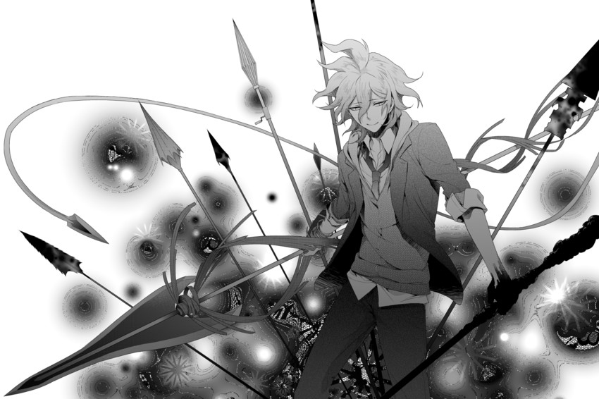 komaeda nagito (danganronpa and 1 more) drawn by umemiyatadashi