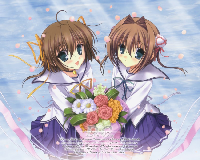 asakura nemu and asakura yume (da capo and 2 more) drawn by tanihara_natsuki