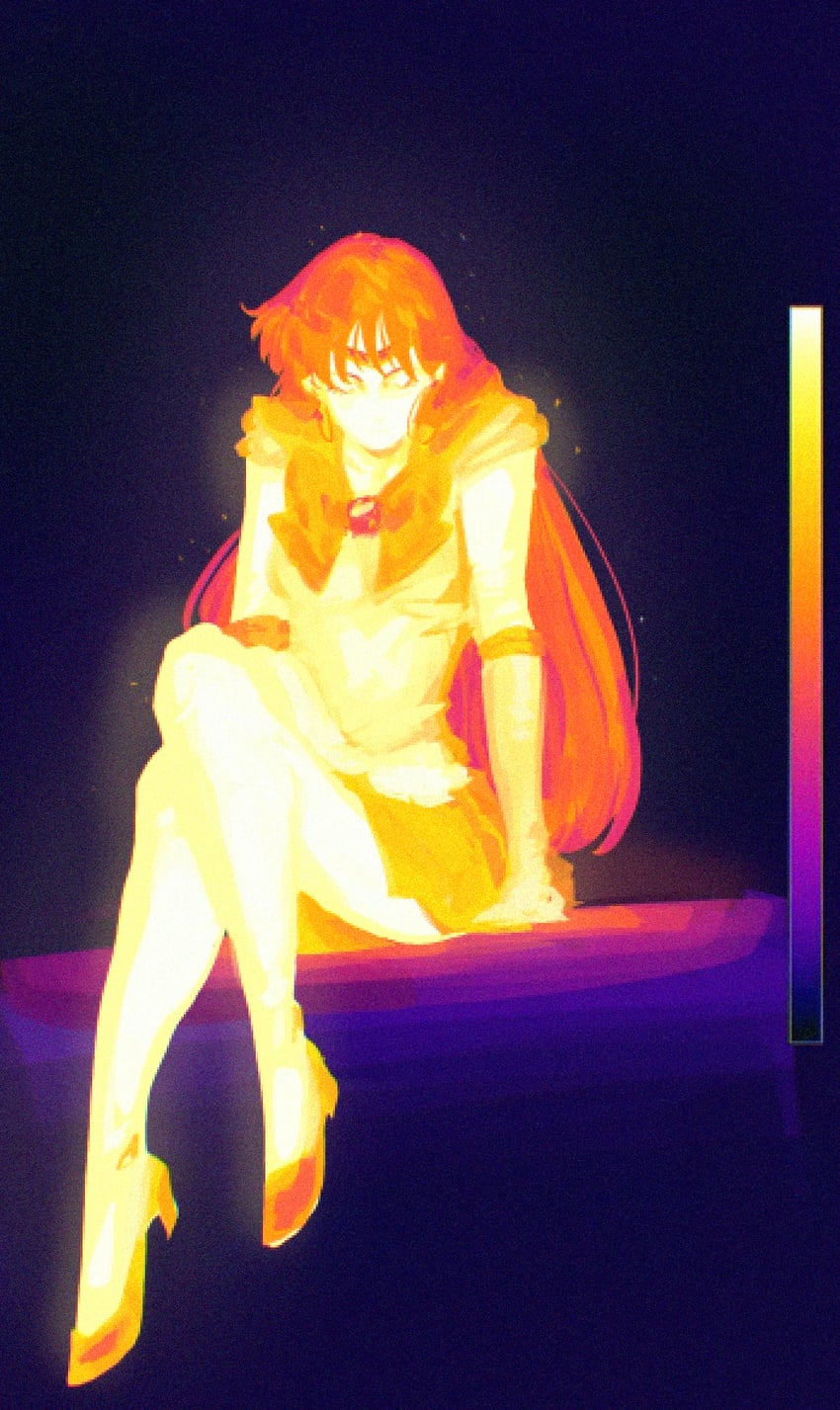 hino rei and sailor mars (bishoujo senshi sailor moon) drawn by mercuri0ff