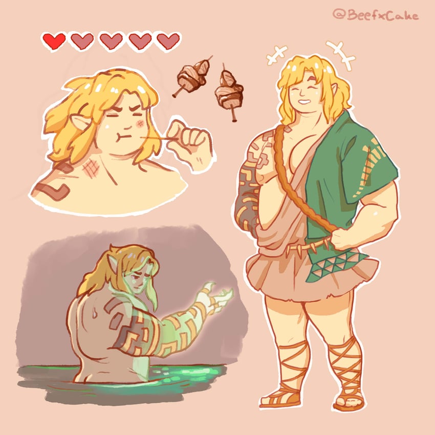 link (the legend of zelda and 1 more) drawn by beef_x_cake
