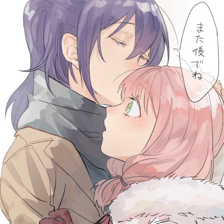 uehara himari and seta kaoru (bang dream!) drawn by toukyuu