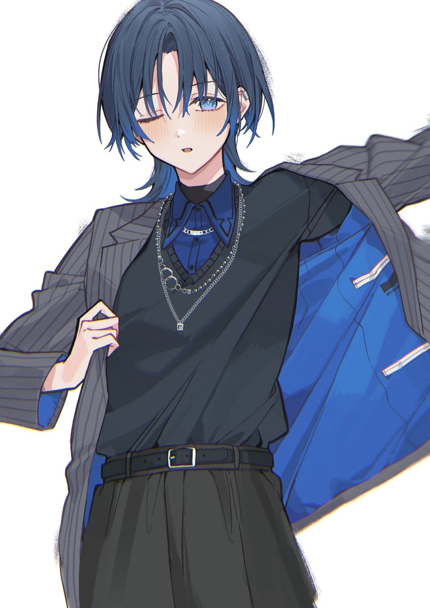 hiodoshi ao (hololive and 1 more) drawn by tsukino_(nakajimaseiki)