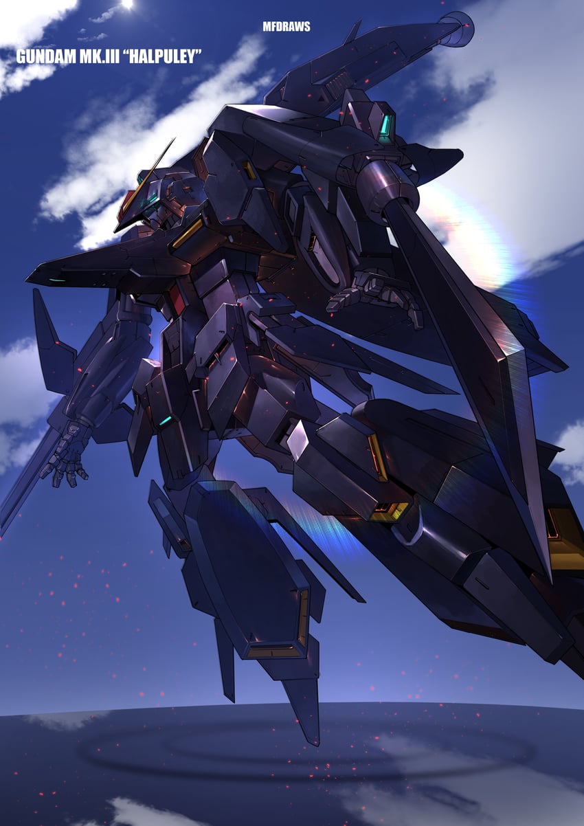 gundam mk iii halpuley (gundam and 1 more) drawn by brayanong999