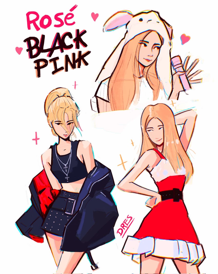 rose (real life and 1 more) drawn by dresarts