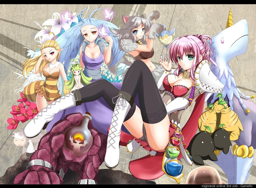 genetic, vanilmirth, lif, filir, amistr, and 5 more (ragnarok online) drawn by fatkewell