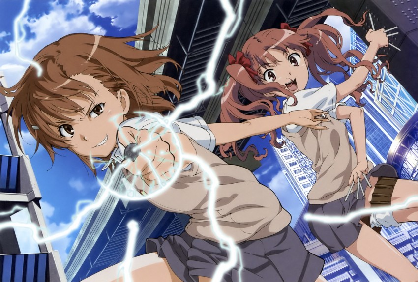 misaka mikoto and shirai kuroko (toaru majutsu no index and 1 more)